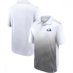 6862a65611999_1 Men's Los Angeles Rams White/Grey Iconic Parameter Sublimated Polo