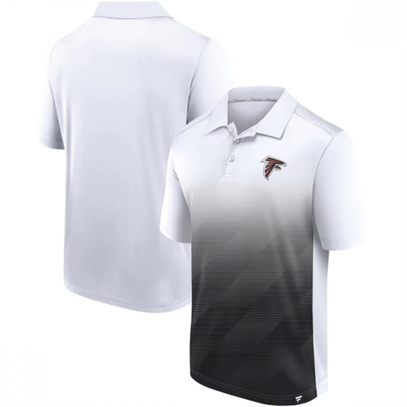 6862a675e1670_1 Men's Atlanta Falcons White/Black Iconic Parameter Sublimated Polo