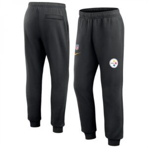 6862a6c9a95bd_1 Men's Pittsburgh Steelers Black From Tracking Sweatpants 001