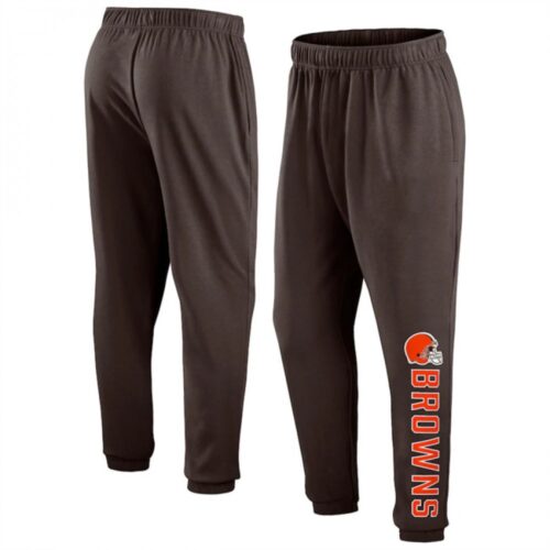6862a709382ee_1 Men's Cleveland Browns Brown Chop Block Fleece Sweatpants