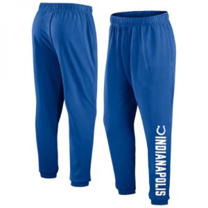 6862a727b2a8d_1 Men's Indianapolis Colts Blue Chop Block Fleece Sweatpants