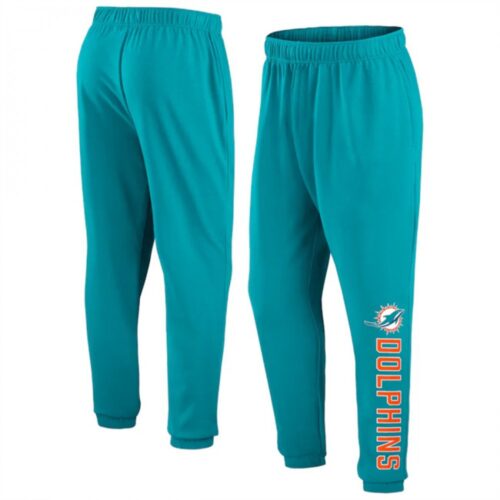 6862a77ba8a53_1 Men's Miami Dolphins Aqua Chop Block Fleece Sweatpants