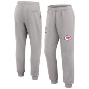 6862a798cb123_1 Men's Kansas City Chiefs Grey Chop Block Fleece Sweatpants