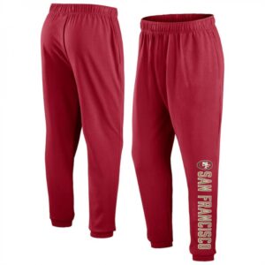 6862a7bdd90d1_1 Men's San Francisco 49ers Scarlet Chop Block Fleece Sweatpants