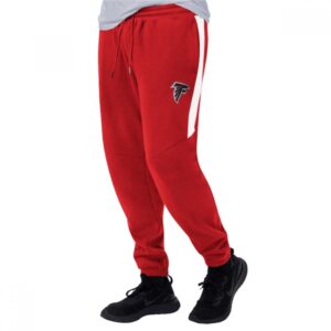 6862a7d39ca34_1 Men's Atlanta Falcons Starter Red/White Goal Post Fleece Pants