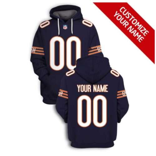 6862a83173316_1 Men's Chicago Bears Active Player Custom 2021 Navy Pullover Hoodie