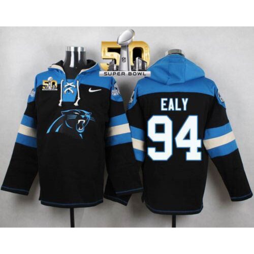 6862a8c00a557_1 Panthers #94 Kony Ealy Black Super Bowl 50 Player Pullover NFL Hoodie