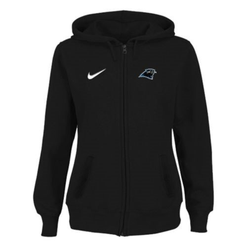 6862aaa6085d1_1 Women's Carolina Panthers Stadium Rally Full Zip Hoodie Black