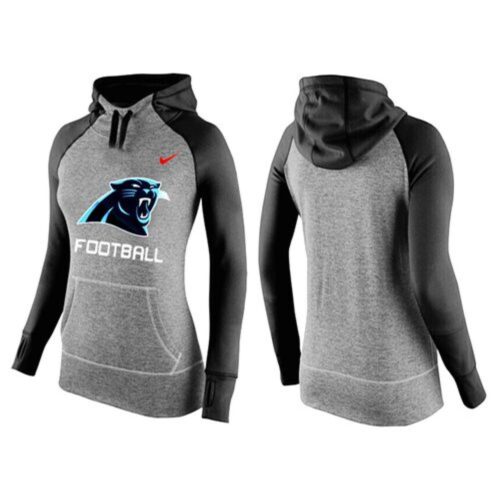 6862aac22d21f_1 Women's Carolina Panthers Performance Hoodie Grey & Black