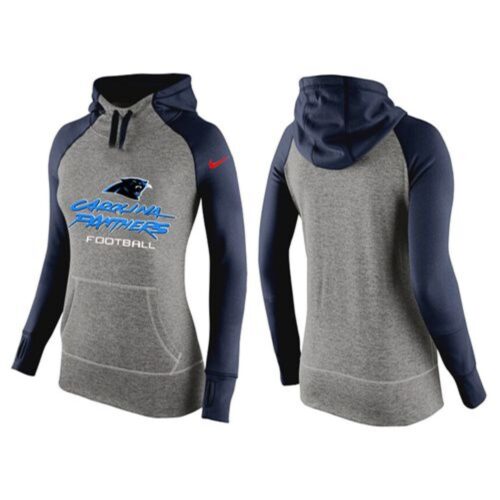 6862aac54022f_1 Women's Carolina Panthers Performance Hoodie Grey & Dark Blue
