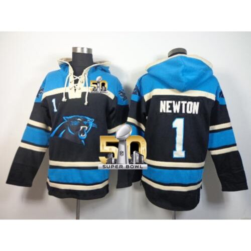 6862ab06a939c_1 Panthers #1 Cam Newton Black Super Bowl 50 Sawyer Hoodie Sweatshirt NFL Hoodie