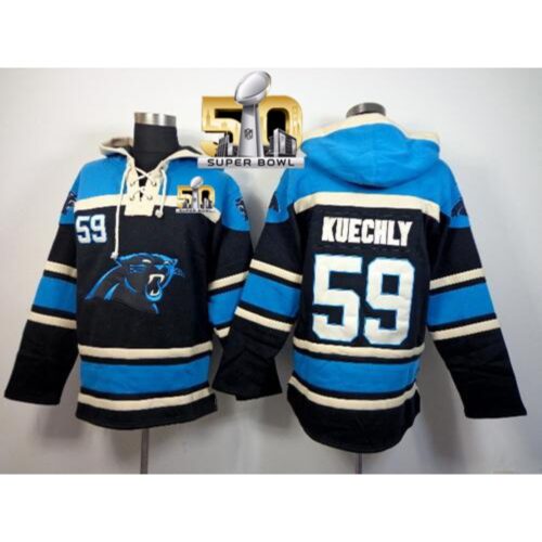 6862ab648af0c_1 Carolina Panthers #59 Luke Kuechly Black Super Bowl 50 Sawyer Hoodie Sweatshirt NFL Hoodie