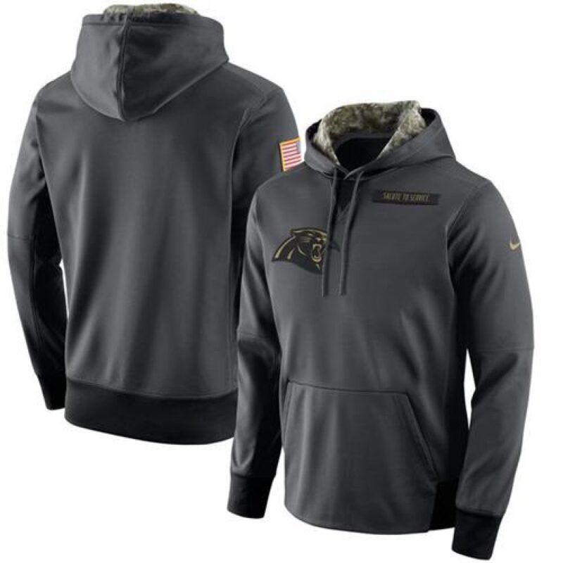6862aba17fcb8_1 Men's Carolina Panthers Anthracite Salute to Service Player Performance Hoodie