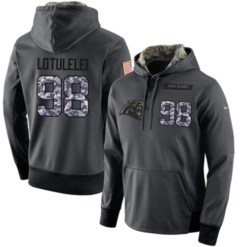6862abd338da6_1 NFL Men's Carolina Panthers #98 Star Lotulelei Stitched Black Anthracite Salute to Service Player Performance Hoodie