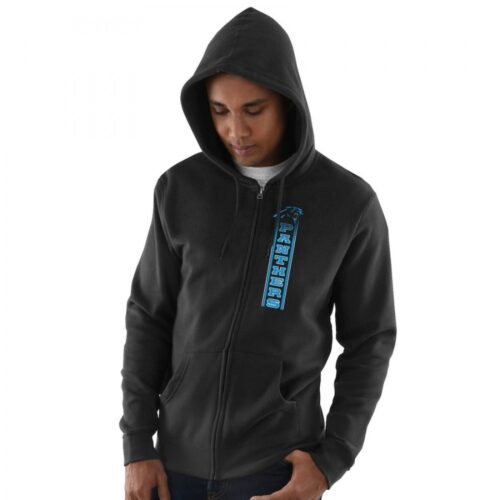 6862ac05eb5c5_1 Men's Carolina Panthers Black Hook and Ladder Full-Zip Hoodie