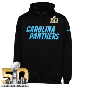 6862ac22e350a_1 Men's Carolina Panthers Black Super Bowl 50 KO Wordmark Performance Hoodie