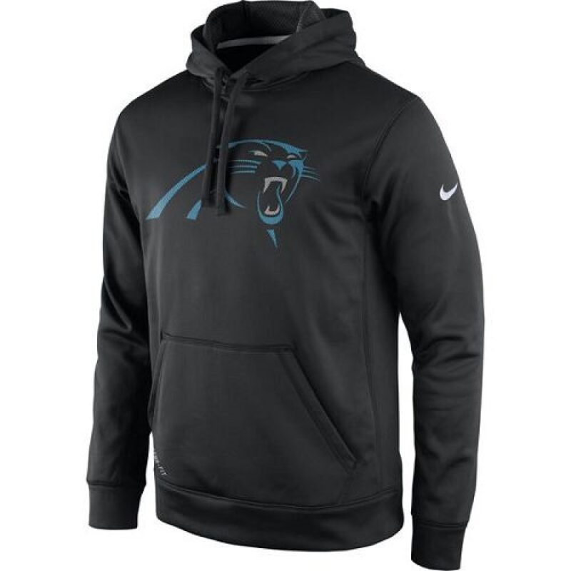 6862ac39a1855_1 Men's Carolina Panthers Black Practice Performance Pullover Hoodie