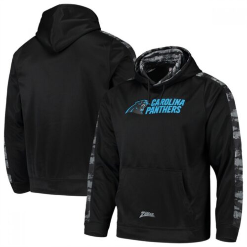 6862ac657d10f_1 Men's Carolina Panthers Zubaz Black Tonal Oxide Pullover Hoodie