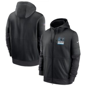 6862ac9473bb9_1 Men's Carolina Panthers Black Sideline Impact Lockup Performance Full-Zip Hoodie