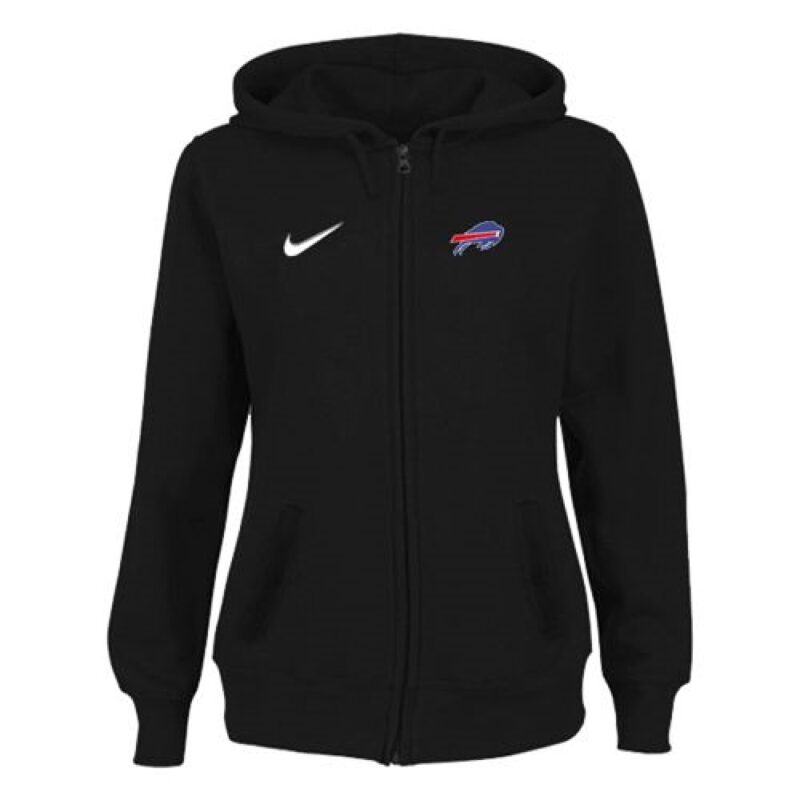 6862ad04255f1_1 Women's Buffalo Bills Stadium Rally Full Zip Hoodie Black