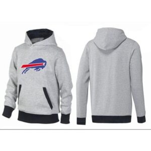 6862ad62def7a_1 Buffalo Bills Logo Pullover Hoodie Grey & Black