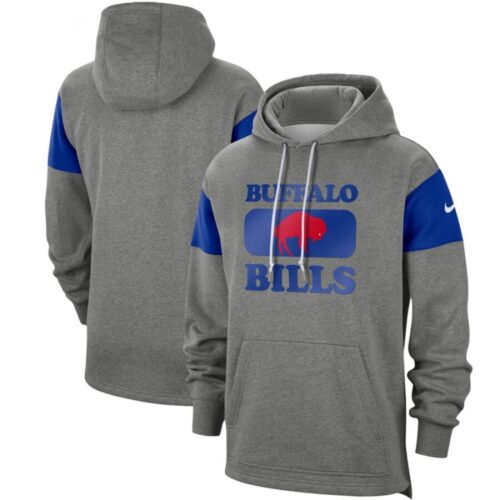 6862aeb3d5615_1 Men's Buffalo Bills 2019 Grey Fan Gear Historic Pullover Hoodie
