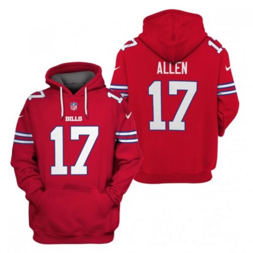 6862aee62c6a3_1 Men's Buffalo Bills #17 Josh Allen 2021 Red Pullover Hoodie