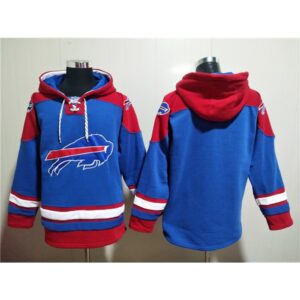 6862aef4e303a_1 Men's Buffalo Bills Blank Red/Blue Ageless Must-Have Lace-Up Pullover Hoodie