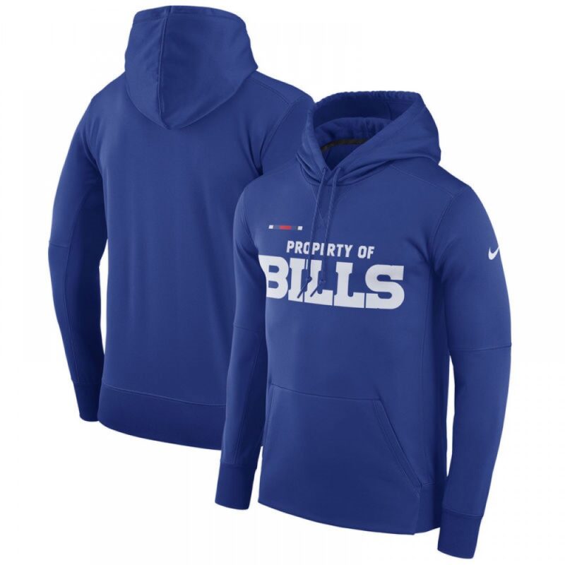 6862af22cd62e_1 Men's Buffalo Bills Royal Sideline Property Of Performance Pullover Hoodie