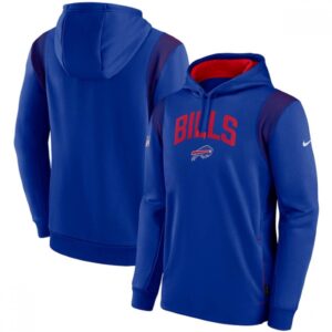 6862af458d5a4_1 Men's Buffalo Bills Royal Sideline Stack Performance Pullover Hoodie 001