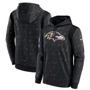 6862afaa8c5bf_1 Men's Baltimore Ravens 2021 Charcoal Crucial Catch Therma Pullover Hoodie
