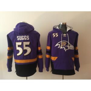 6862b031c1080_1 Men's Baltimore Ravens #55 Terrell Suggs Purple All Stitched NFL Hoodie Sweatshirt