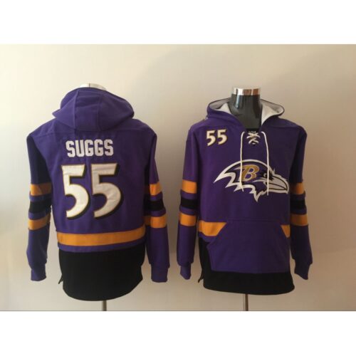 6862b031c1080_1 Men's Baltimore Ravens #55 Terrell Suggs Purple All Stitched NFL Hoodie Sweatshirt