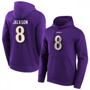 6862b0355a68f_1 Men's Baltimore Ravens #8 Lamar Jackson Purple Hoodie
