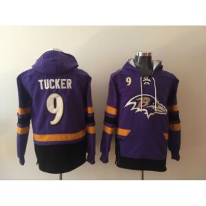 6862b03d7fd43_1 Men's Baltimore Ravens #9 Justin Tucker Purple All Stitched NFL Hoodie Sweatshirt