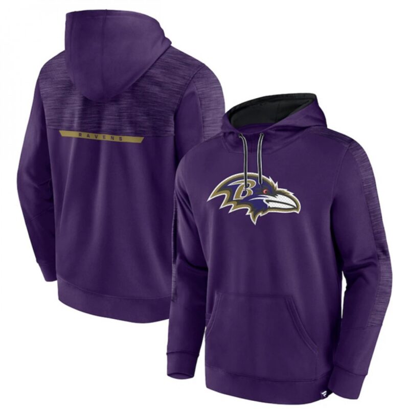 6862b041a693e_1 Men's Baltimore Ravens Purple Defender Evo Pullover Hoodie