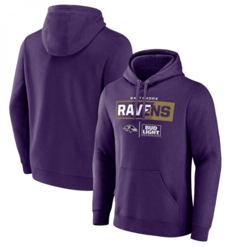 6862b044e5582_1 Men's Baltimore Ravens Purple x Bud Light Pullover Hoodie