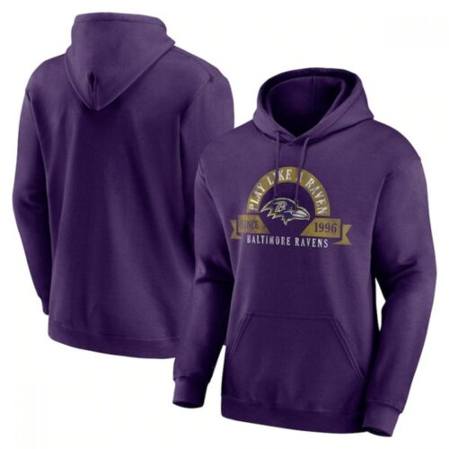 6862b0527342f_1 Men's Baltimore Ravens Purple Pullover Hoodie