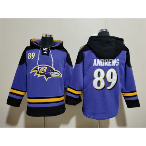 6862b0949ad3f_1 Men's Baltimore Ravens #89 Mark Andrews Ageless Must-Have Lace-Up Pullover Hoodie