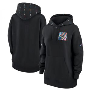 6862b0ac68594_1 Women's Baltimore Ravens Black 2023 Crucial Catch Club Pullover Hoodie(Run Small)