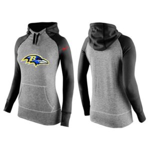 6862b0c34d1e0_1 Women's Baltimore Ravens Performance Hoodie Grey & Black_2