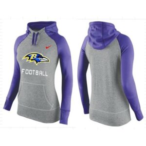 6862b0c692b65_1 Women's Baltimore Ravens Performance Hoodie Grey & Purple_1