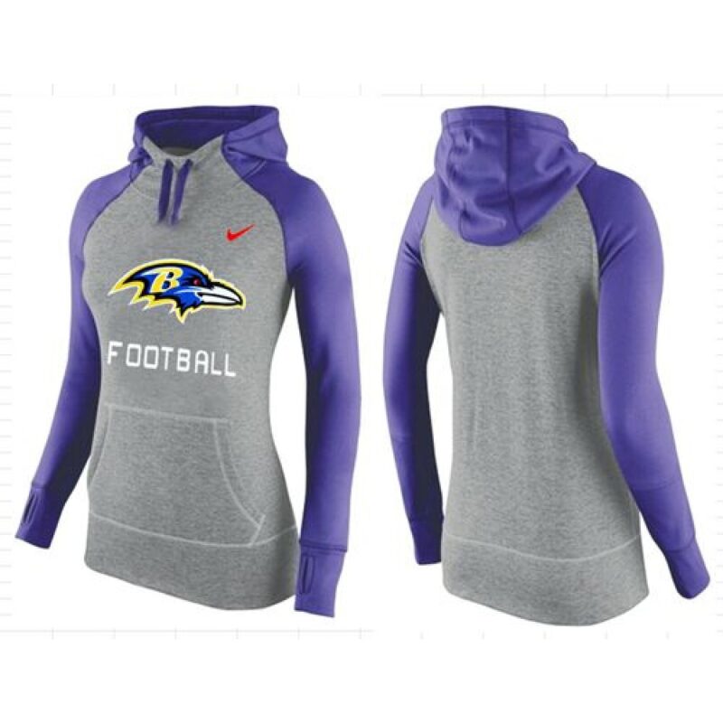 6862b0c692b65_1 Women's Baltimore Ravens Performance Hoodie Grey & Purple_1