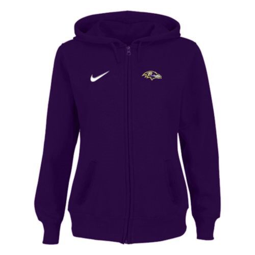 6862b0d4846e9_1 Women's Baltimore Ravens Stadium Rally Full Zip Hoodie Purple