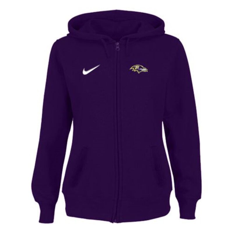6862b0d4846e9_1 Women's Baltimore Ravens Stadium Rally Full Zip Hoodie Purple