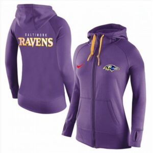 6862b0d7a3bd6_1 Women's Baltimore Ravens Full-Zip Performance Hoodie Purple