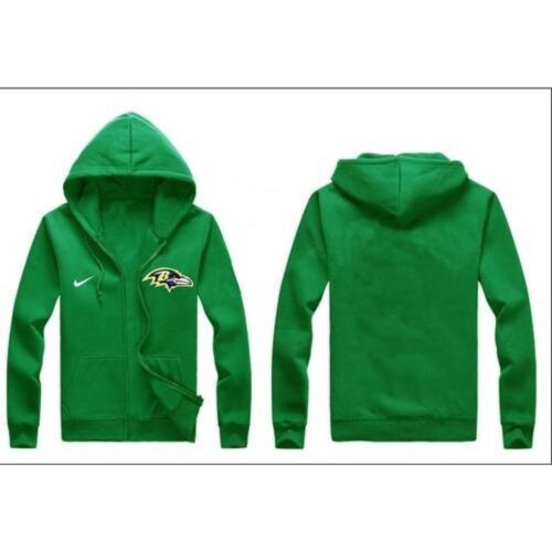 6862b107c7eaa_1 Baltimore Ravens Authentic Logo Hoodie Green