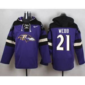 6862b123591f0_1 Ravens #21 Lardarius Webb Purple Player Pullover NFL Hoodie