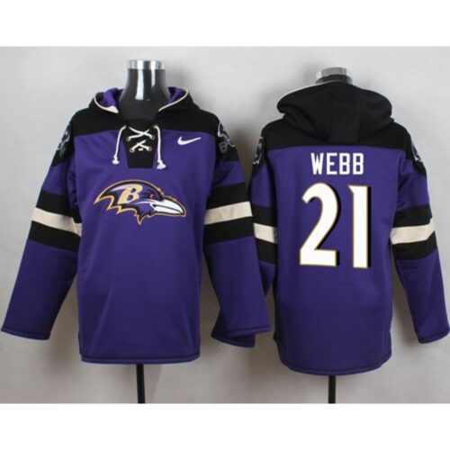6862b123591f0_1 Ravens #21 Lardarius Webb Purple Player Pullover NFL Hoodie