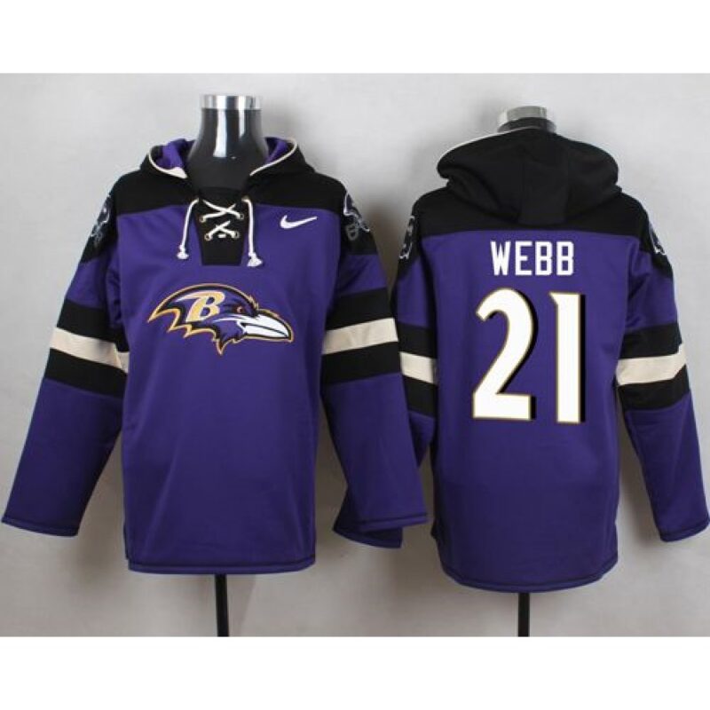 6862b123591f0_1 Ravens #21 Lardarius Webb Purple Player Pullover NFL Hoodie